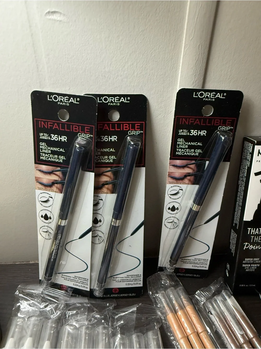 🇺🇸 SALE 21 pcs Makeup NYX,Lamel, Loreal & Maybelline(organizer not included)